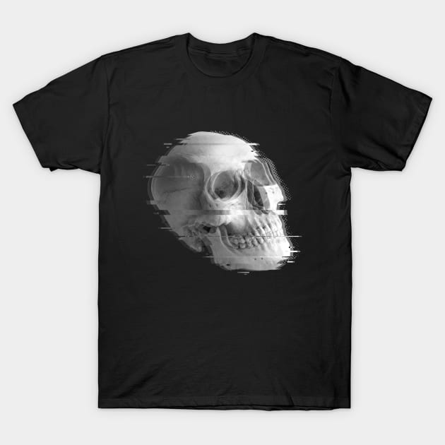 Glitch Skull T-Shirt by analogdreamz